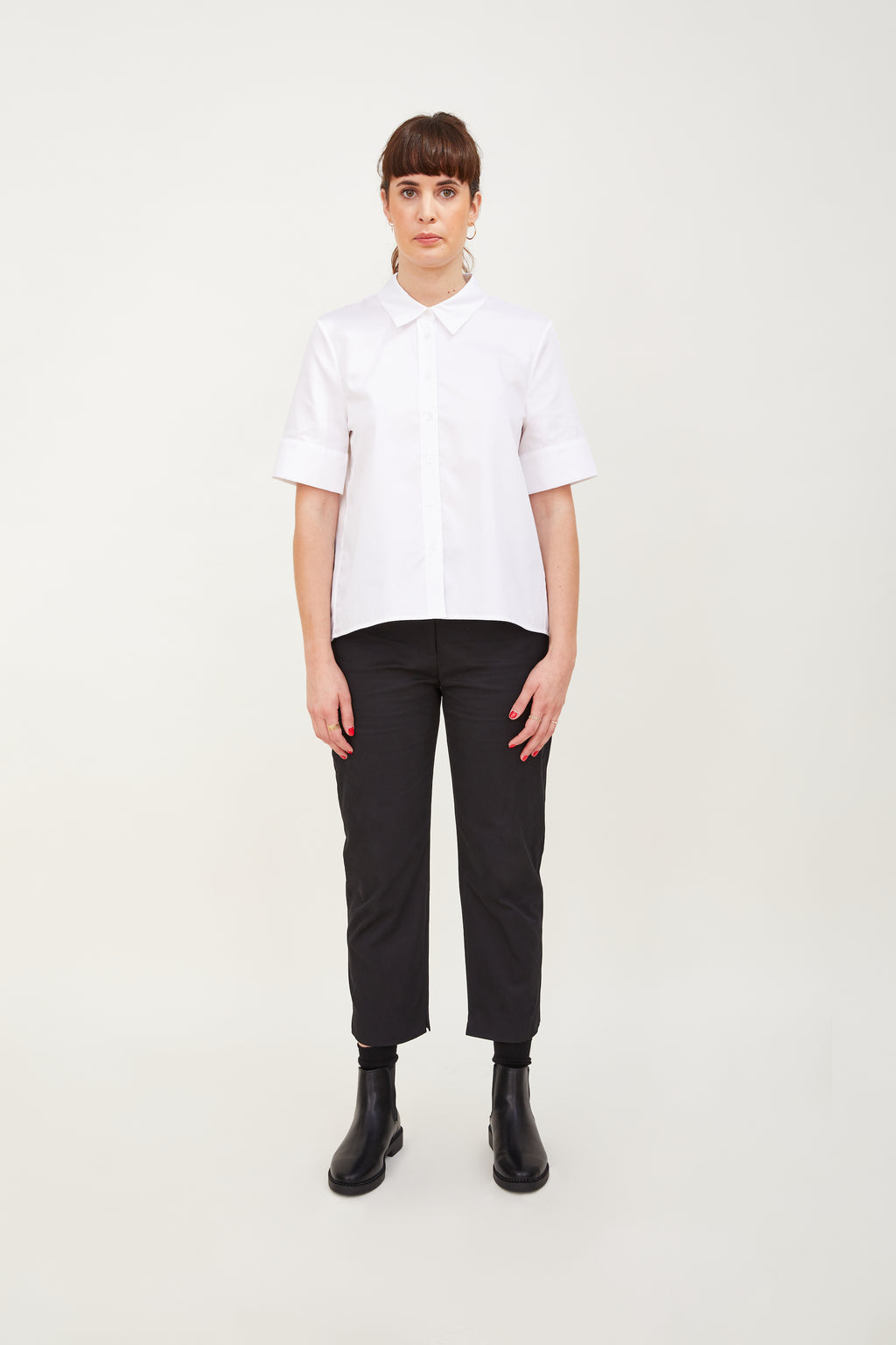 Cotton Short Sleeve Loose Shirt – h.huna